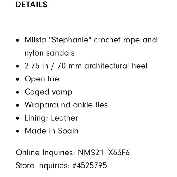 New! MIISTA ‘Braided Rope Ankle Tie’ Sandals - Picture 10 of 16